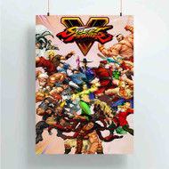 Onyourcases Street Fighter Characters Custom Poster Art Gift Silk Poster Wall Decor Home Decoration Wall Art Satin Silky Decorative Wallpaper Personalized Wall Hanging 20x14 Inch 24x35 Inch Poster