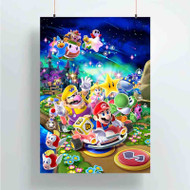 Onyourcases Super Mario Kart New Custom Poster Art Gift Silk Poster Wall Decor Home Decoration Wall Art Satin Silky Decorative Wallpaper Personalized Wall Hanging 20x14 Inch 24x35 Inch Poster