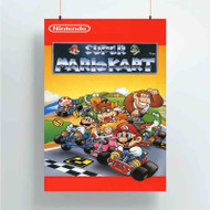 Onyourcases Super Mario Kart Products Custom Poster Art Gift Silk Poster Wall Decor Home Decoration Wall Art Satin Silky Decorative Wallpaper Personalized Wall Hanging 20x14 Inch 24x35 Inch Poster