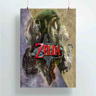 Onyourcases The Legend of Zelda Twilight Princes Products Custom Poster Art Gift Silk Poster Wall Decor Home Decoration Wall Art Satin Silky Decorative Wallpaper Personalized Wall Hanging 20x14 Inch 24x35 Inch Poster