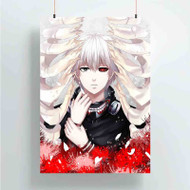 Onyourcases Tokyo Ghoul Kaneki Ken Custom Poster Art Gift Silk Poster Wall Decor Home Decoration Wall Art Satin Silky Decorative Wallpaper Personalized Wall Hanging 20x14 Inch 24x35 Inch Poster