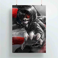 Onyourcases Tokyo Ghoul Kaneki Ken Red Eyes Custom Poster Art Gift Silk Poster Wall Decor Home Decoration Wall Art Satin Silky Decorative Wallpaper Personalized Wall Hanging 20x14 Inch 24x35 Inch Poster