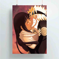 Onyourcases Uzumaki Naruto and Hinata Hyuga Kiss Custom Poster Art Gift Silk Poster Wall Decor Home Decoration Wall Art Satin Silky Decorative Wallpaper Personalized Wall Hanging 20x14 Inch 24x35 Inch Poster
