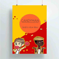 Onyourcases Zedd and Aloe Blacc Candyman Products Custom Poster Art Gift Silk Poster Wall Decor Home Decoration Wall Art Satin Silky Decorative Wallpaper Personalized Wall Hanging 20x14 Inch 24x35 Inch Poster