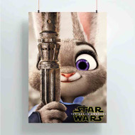 Onyourcases Zootopia Star Wars Products Custom Poster Art Gift Silk Poster Wall Decor Home Decoration Wall Art Satin Silky Decorative Wallpaper Personalized Wall Hanging 20x14 Inch 24x35 Inch Poster