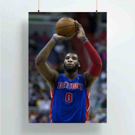 Onyourcases Andre Drummond NBA Custom Poster Ideas Silk Poster Wall Decor Home Decoration Wall Art Satin Silky Decorative Wallpaper Personalized Wall Hanging 20x14 Inch 24x35 Inch Poster