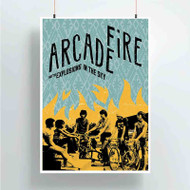 Onyourcases Arcade Fire Art Custom Poster Ideas Silk Poster Wall Decor Home Decoration Wall Art Satin Silky Decorative Wallpaper Personalized Wall Hanging 20x14 Inch 24x35 Inch Poster