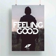 Onyourcases Avicii Feeling Good Custom Poster Ideas Silk Poster Wall Decor Home Decoration Wall Art Satin Silky Decorative Wallpaper Personalized Wall Hanging 20x14 Inch 24x35 Inch Poster