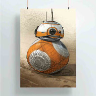 Onyourcases BB8 Droid Star Wars The Force Awakens New Custom Poster Ideas Silk Poster Wall Decor Home Decoration Wall Art Satin Silky Decorative Wallpaper Personalized Wall Hanging 20x14 Inch 24x35 Inch Poster