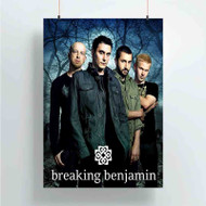 Onyourcases Breaking Benjamin New Custom Poster Ideas Silk Poster Wall Decor Home Decoration Wall Art Satin Silky Decorative Wallpaper Personalized Wall Hanging 20x14 Inch 24x35 Inch Poster