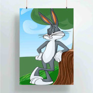 Onyourcases Bugs Bunny Custom Poster Ideas Silk Poster Wall Decor Home Decoration Wall Art Satin Silky Decorative Wallpaper Personalized Wall Hanging 20x14 Inch 24x35 Inch Poster
