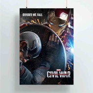 Onyourcases Captain America vs Iron Man Civil War New Custom Poster Ideas Silk Poster Wall Decor Home Decoration Wall Art Satin Silky Decorative Wallpaper Personalized Wall Hanging 20x14 Inch 24x35 Inch Poster