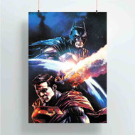 Onyourcases Classic Batman and Superman Custom Poster Ideas Silk Poster Wall Decor Home Decoration Wall Art Satin Silky Decorative Wallpaper Personalized Wall Hanging 20x14 Inch 24x35 Inch Poster