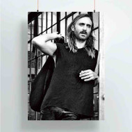 Onyourcases David Guetta Art Custom Poster Ideas Silk Poster Wall Decor Home Decoration Wall Art Satin Silky Decorative Wallpaper Personalized Wall Hanging 20x14 Inch 24x35 Inch Poster