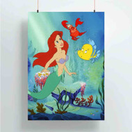 Onyourcases Disney Ariel The Little Mermaid and Friends Custom Poster Ideas Silk Poster Wall Decor Home Decoration Wall Art Satin Silky Decorative Wallpaper Personalized Wall Hanging 20x14 Inch 24x35 Inch Poster