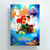 Onyourcases Disney Ariel The Little Mermaid and Prince Custom Poster Ideas Silk Poster Wall Decor Home Decoration Wall Art Satin Silky Decorative Wallpaper Personalized Wall Hanging 20x14 Inch 24x35 Inch Poster