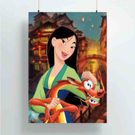 Onyourcases Disney Mulan and Mushu Custom Poster Ideas Silk Poster Wall Decor Home Decoration Wall Art Satin Silky Decorative Wallpaper Personalized Wall Hanging 20x14 Inch 24x35 Inch Poster