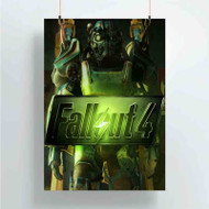 Onyourcases Fallout 4 Green Custom Poster Ideas Silk Poster Wall Decor Home Decoration Wall Art Satin Silky Decorative Wallpaper Personalized Wall Hanging 20x14 Inch 24x35 Inch Poster