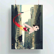 Onyourcases Flying Astroboy Custom Poster Ideas Silk Poster Wall Decor Home Decoration Wall Art Satin Silky Decorative Wallpaper Personalized Wall Hanging 20x14 Inch 24x35 Inch Poster