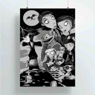 Onyourcases Frankenweenie Characters Custom Poster Ideas Silk Poster Wall Decor Home Decoration Wall Art Satin Silky Decorative Wallpaper Personalized Wall Hanging 20x14 Inch 24x35 Inch Poster
