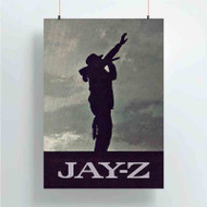 Onyourcases Jay Z Silhouette Custom Poster Ideas Silk Poster Wall Decor Home Decoration Wall Art Satin Silky Decorative Wallpaper Personalized Wall Hanging 20x14 Inch 24x35 Inch Poster