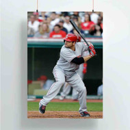 Onyourcases Joey Votto Cincinnati Reds Art Custom Poster Ideas Silk Poster Wall Decor Home Decoration Wall Art Satin Silky Decorative Wallpaper Personalized Wall Hanging 20x14 Inch 24x35 Inch Poster