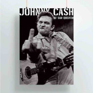 Onyourcases Johnny Cash Custom Poster Ideas Silk Poster Wall Decor Home Decoration Wall Art Satin Silky Decorative Wallpaper Personalized Wall Hanging 20x14 Inch 24x35 Inch Poster