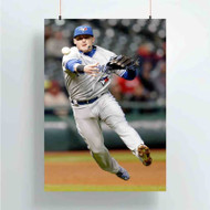 Onyourcases Josh Donaldson Blue Jays Baseball Custom Poster Ideas Silk Poster Wall Decor Home Decoration Wall Art Satin Silky Decorative Wallpaper Personalized Wall Hanging 20x14 Inch 24x35 Inch Poster