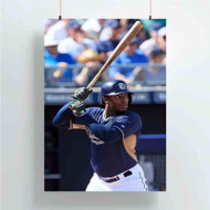 Onyourcases Justin Upton San Diego Padres Baseball Custom Poster Ideas Silk Poster Wall Decor Home Decoration Wall Art Satin Silky Decorative Wallpaper Personalized Wall Hanging 20x14 Inch 24x35 Inch Poster