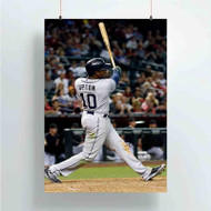 Onyourcases Justin Upton San Diego Padres Custom Poster Ideas Silk Poster Wall Decor Home Decoration Wall Art Satin Silky Decorative Wallpaper Personalized Wall Hanging 20x14 Inch 24x35 Inch Poster