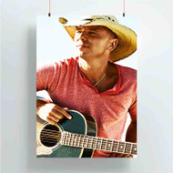 Onyourcases Kenny Chesney Guitar Custom Poster Ideas Silk Poster Wall Decor Home Decoration Wall Art Satin Silky Decorative Wallpaper Personalized Wall Hanging 20x14 Inch 24x35 Inch Poster