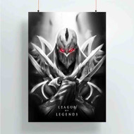 Onyourcases League of Legends Zed Montage New Custom Poster Ideas Silk Poster Wall Decor Home Decoration Wall Art Satin Silky Decorative Wallpaper Personalized Wall Hanging 20x14 Inch 24x35 Inch Poster
