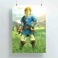Onyourcases Link The Legend of Zelda Wii U New Custom Poster Ideas Silk Poster Wall Decor Home Decoration Wall Art Satin Silky Decorative Wallpaper Personalized Wall Hanging 20x14 Inch 24x35 Inch Poster