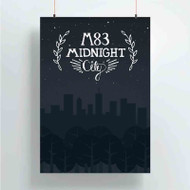 Onyourcases M83 Band Art Custom Poster Ideas Silk Poster Wall Decor Home Decoration Wall Art Satin Silky Decorative Wallpaper Personalized Wall Hanging 20x14 Inch 24x35 Inch Poster