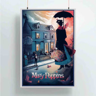 Onyourcases Mary Poppins Custom Poster Ideas Silk Poster Wall Decor Home Decoration Wall Art Satin Silky Decorative Wallpaper Personalized Wall Hanging 20x14 Inch 24x35 Inch Poster