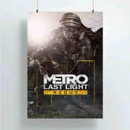 Onyourcases Metro Last Light Redux Custom Poster Ideas Silk Poster Wall Decor Home Decoration Wall Art Satin Silky Decorative Wallpaper Personalized Wall Hanging 20x14 Inch 24x35 Inch Poster
