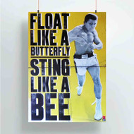 Onyourcases Muhammad Ali Float Like a Butterfly Sting Like a Bee New Custom Poster Ideas Silk Poster Wall Decor Home Decoration Wall Art Satin Silky Decorative Wallpaper Personalized Wall Hanging 20x14 Inch 24x35 Inch Poster