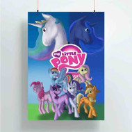 Onyourcases My Little Pony All Characters New Custom Poster Ideas Silk Poster Wall Decor Home Decoration Wall Art Satin Silky Decorative Wallpaper Personalized Wall Hanging 20x14 Inch 24x35 Inch Poster