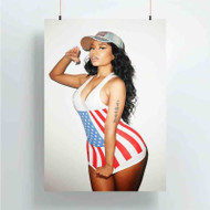Onyourcases Nicki Minaj Arts Custom Poster Ideas Silk Poster Wall Decor Home Decoration Wall Art Satin Silky Decorative Wallpaper Personalized Wall Hanging 20x14 Inch 24x35 Inch Poster