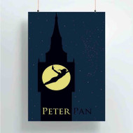 Onyourcases Peterpan Silhouette Custom Poster Ideas Silk Poster Wall Decor Home Decoration Wall Art Satin Silky Decorative Wallpaper Personalized Wall Hanging 20x14 Inch 24x35 Inch Poster