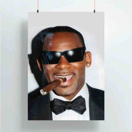 Onyourcases R Kelly Smoke Custom Poster Ideas Silk Poster Wall Decor Home Decoration Wall Art Satin Silky Decorative Wallpaper Personalized Wall Hanging 20x14 Inch 24x35 Inch Poster