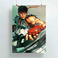 Onyourcases Ryu Street Fighter Custom Poster Ideas Silk Poster Wall Decor Home Decoration Wall Art Satin Silky Decorative Wallpaper Personalized Wall Hanging 20x14 Inch 24x35 Inch Poster