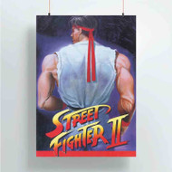 Onyourcases Street Fighter II The World Warrior Ryu Custom Poster Ideas Silk Poster Wall Decor Home Decoration Wall Art Satin Silky Decorative Wallpaper Personalized Wall Hanging 20x14 Inch 24x35 Inch Poster