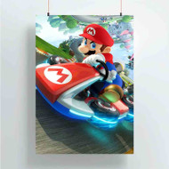 Onyourcases Super Mario Kart Art Custom Poster Ideas Silk Poster Wall Decor Home Decoration Wall Art Satin Silky Decorative Wallpaper Personalized Wall Hanging 20x14 Inch 24x35 Inch Poster