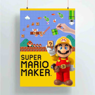 Onyourcases Super Mario Maker New Custom Poster Ideas Silk Poster Wall Decor Home Decoration Wall Art Satin Silky Decorative Wallpaper Personalized Wall Hanging 20x14 Inch 24x35 Inch Poster