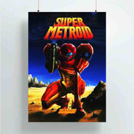 Onyourcases Super Metroid Arts Custom Poster Ideas Silk Poster Wall Decor Home Decoration Wall Art Satin Silky Decorative Wallpaper Personalized Wall Hanging 20x14 Inch 24x35 Inch Poster