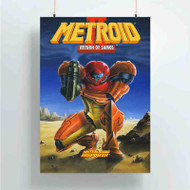 Onyourcases Super Metroid Return of Samus Custom Poster Ideas Silk Poster Wall Decor Home Decoration Wall Art Satin Silky Decorative Wallpaper Personalized Wall Hanging 20x14 Inch 24x35 Inch Poster