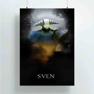 Onyourcases Sven Dota 2 Custom Poster Ideas Silk Poster Wall Decor Home Decoration Wall Art Satin Silky Decorative Wallpaper Personalized Wall Hanging 20x14 Inch 24x35 Inch Poster