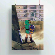 Onyourcases The Legend of Zelda A Link to the Past Custom Poster Ideas Silk Poster Wall Decor Home Decoration Wall Art Satin Silky Decorative Wallpaper Personalized Wall Hanging 20x14 Inch 24x35 Inch Poster