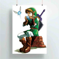 Onyourcases The Legend of Zelda Ocarina of Time Link Custom Poster Ideas Silk Poster Wall Decor Home Decoration Wall Art Satin Silky Decorative Wallpaper Personalized Wall Hanging 20x14 Inch 24x35 Inch Poster